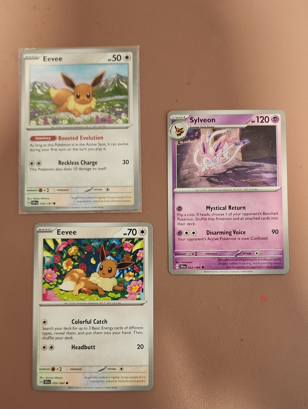 Eevee & Sylveon Trading Cards